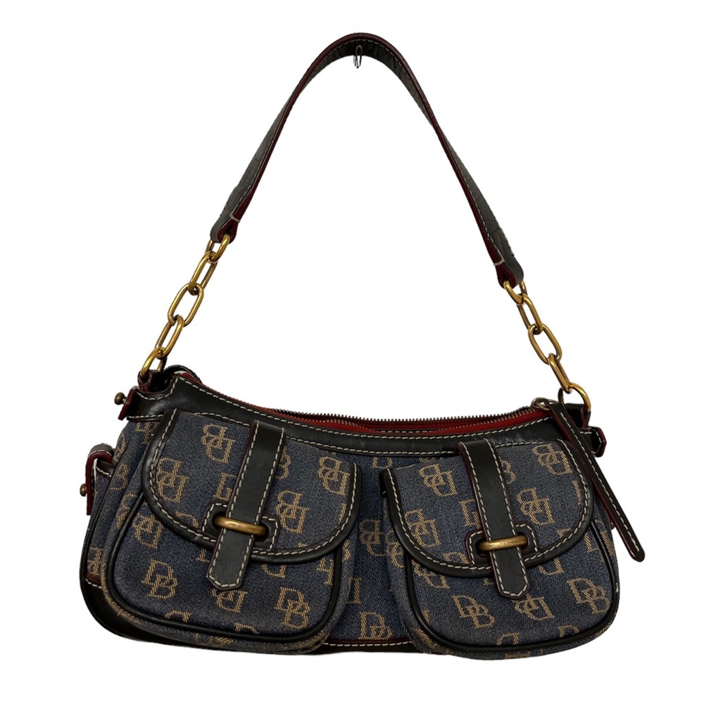 Vintage Dooney & Bourke Small Denim Banana Bag